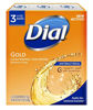 Picture of Dial Antibacterial Deodorant Bar Soap, 4oz Each, Pack of 3 Gold Bars