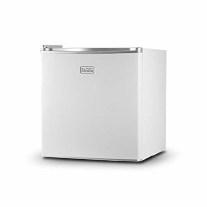 Picture of BLACK+DECKER BCRK17W Compact Refrigerator Energy Star Single Door Mini Fridge with Freezer, 1.7 Cubic Ft., White