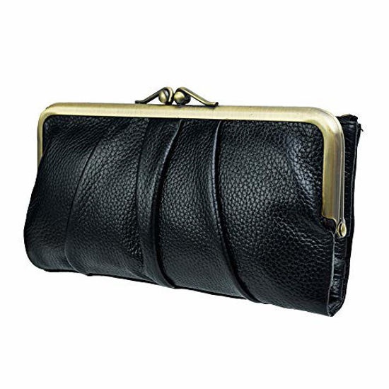 0593 ICEBERG PEBBLE LEATHER RFID X-BODY PHONE/ACCESSORY PURSE - REAL LEATHER  WALLET WITH MULTIPLE CARD SLOT - Purses & Wallets