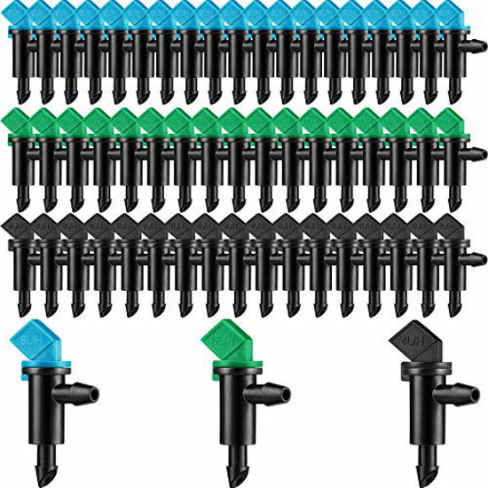 GetUSCart- Mudder 60 Pieces Drip Emitter Garden Flag Irrigation Dripper ...