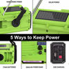Picture of NOAA Weather Radio 5000mAh Solar Hand Crank Portable Radio for Household and 5 Ways Powered AM/FM/SW, Reading Lamp, Cell Phone Charger & LED Flashlight, SOS for Home and Emergency
