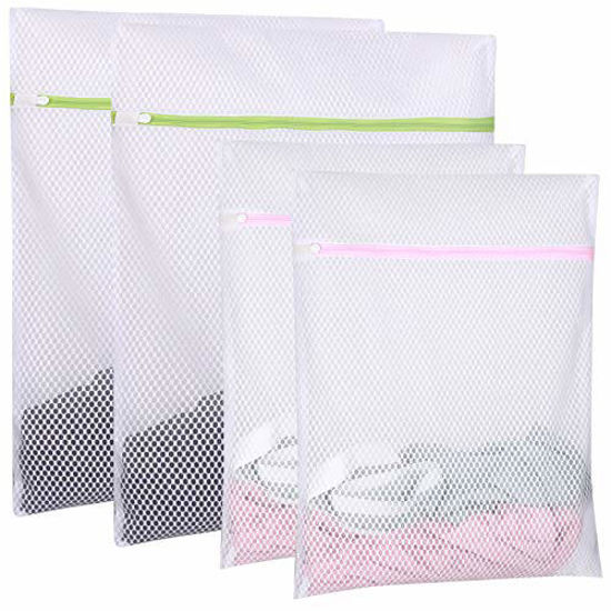 BAGAIL Mesh Laundry Bag for Delicates, Mesh Wash Bag with Premium Zipper,  Blouse, Hosiery, Underwear, Clothing, Travel Storage Organize Bag, Have  Hanger Loops (White 1 Medium) : Amazon.in: Home & Kitchen