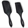 Picture of Giorgio Detangling Paddle Brush and Cushion Hair Brush - Set of Black Air-Cushion Paddle Brush with Ball Tip Bristles - Women and Mens Hair Brush, Wet or Dry, Long, Thick, or Curly Hair