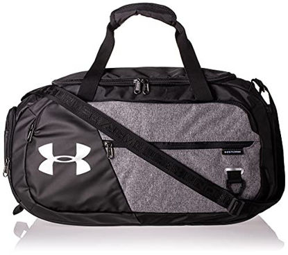 Picture of Under Armour Adult Undeniable Duffle 4.0 Gym Bag , Graphite Medium Heather (040)/Black , Medium