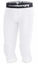 Picture of COOLOMG Basketball Pants with Knee Pads Kids 3/4 Compression Tights White L