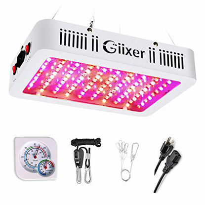 Picture of Giixer 1000W LED Grow Light, Dual Switch & Dual Chips Full Spectrum LED Grow Light Hydroponic Indoor Plants Veg and Flower-1000 wattt ( 10W LEDs 100Pcs)