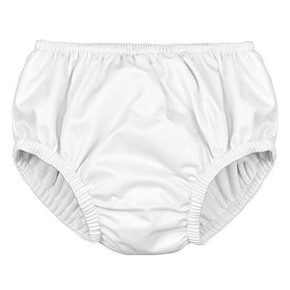 Picture of i play. by green sprouts Pull-up Reusable Swim Diaper | No other diaper necessary, UPF 50+ protection,Pull-up Reusable Absorbent Swim Diaper,White,4T