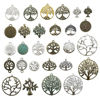 Picture of 100g Craft Supplies Mixed Tree Of Life Pendants Beads Charms Pendants for Crafting, Jewelry Findings Making Accessory For DIY Necklace Bracelet (M075)