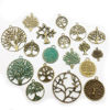 Picture of 100g Craft Supplies Mixed Tree Of Life Pendants Beads Charms Pendants for Crafting, Jewelry Findings Making Accessory For DIY Necklace Bracelet (M075)