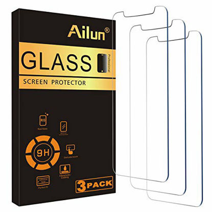 Picture of Ailun for Apple iPhone 11 Pro/iPhone Xs/iPhone X Screen Protector,3 Pack,5.8 Inch Display,Tempered Glass 2.5D Edge Work Most Case[NOT for iPhone 11,6.1 inch]