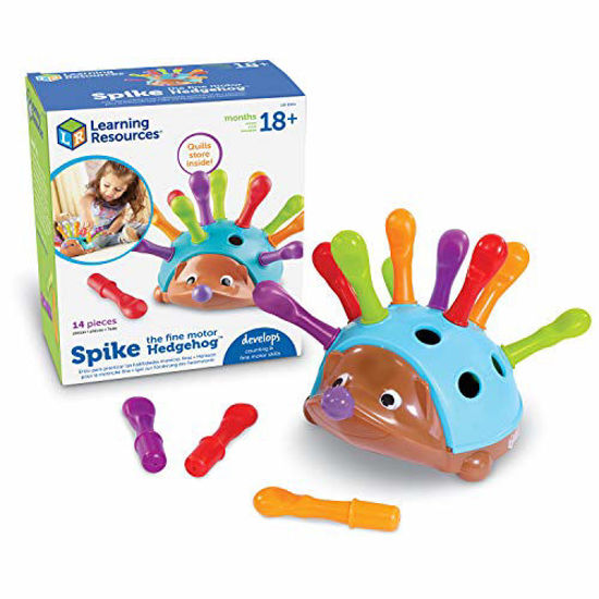 Picture of Learning Resources Spike The Fine Motor Hedgehog, Fine Motor and Sensory Toy, Educational Toys for Toddlers, Ages 18 months+