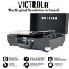 Picture of Victrola Vintage 3-Speed Bluetooth Portable Suitcase Record Player with Built-in Speakers | Upgraded Turntable Audio Sound| Includes Extra Stylus | Cognac (VSC-550BT-CG)