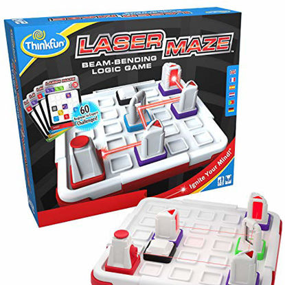 Picture of Think Fun Laser Maze (Class 1) Brain Game and STEM Toy for Boys and Girls Age 8 and Up - Award Winning and Mind Challenging Game for Kids (44001014)