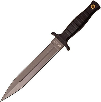 Picture of MTECH USA MT-20-77GY Double-Edged Fixed Blade Knife with Black Handle, Grey, 11.25-Inch