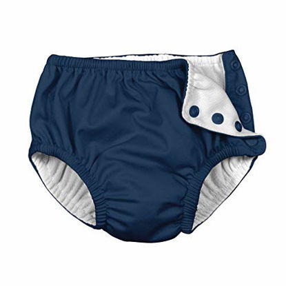 Picture of i Play Unisex Swim Diaper Navy Solid-24 Months