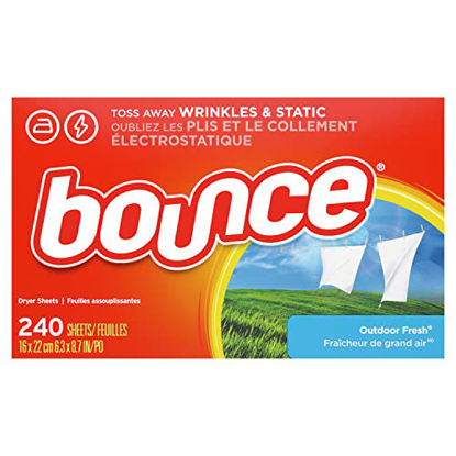 Picture of Bounce Fabric Softener Sheets, Outdoor Fresh, 240 Count