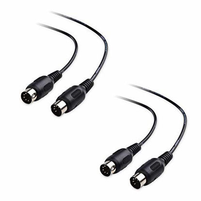 Picture of Cable Matters 2-Pack 5 Pin DIN MIDI Cable, 5 Pin MIDI Cable - 6 Feet