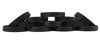 Picture of 12Pcs Silicone Wristband Bracelet Blank Sports Wristbands Rubber Personalized Custom Wrist Bracelets (Black)