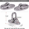 Picture of SELEWARE 2 Pieces 2000 lb Capacity Stainless Steel 180° Swing Hangers, Heavy Duty Swing Hooks for Concrete Ceiling Wooden, Hanging Hardware for Por Porch Playground Hammock Gym Swing Sets