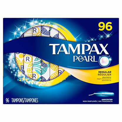 Picture of Tampax Pearl Unscented Tampons, Regular (96 ct.) by Tampax
