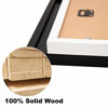 Picture of Egofine 11x14 Picture Frames Made of Solid Wood 4 PCS White - for Table Top and Wall Mounting for Pictures 8x10/5x7 with Mat Horizontally or Vertically Display Photo Frame White