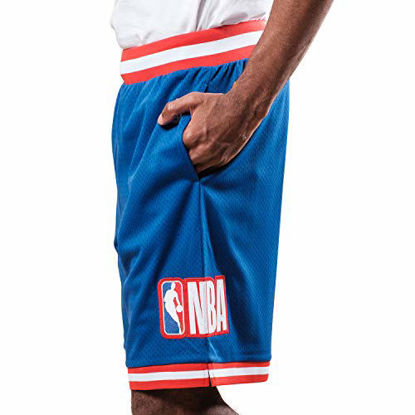 Picture of Ultra Game NBA NBA Mens Chrome Basketball Shorts, Royal Blue, X-Large