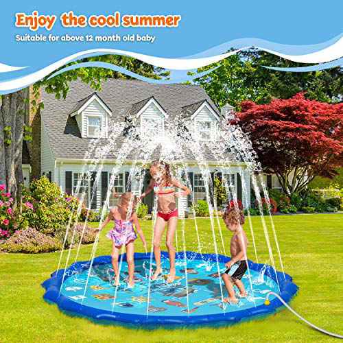 GetUSCart- OBUBY Sprinkle & Splash Play Mat, Sprinkler for Kids ...