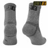 Picture of 281Z Military Cotton Micro Crew Boot Socks - Cushioned Sole - Moisture Wicking - Odor Resistant - Hiking Trekking Outdoor (Dark Grey Medium 2 Pairs)