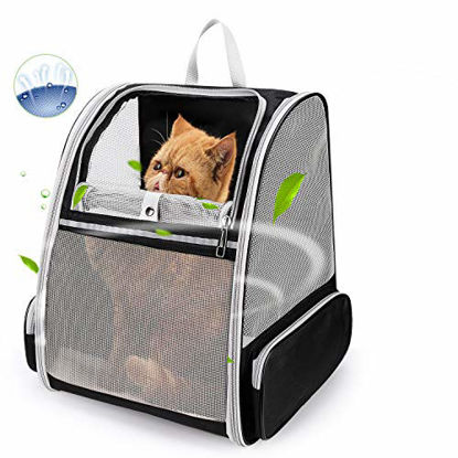 Picture of LOLLIMEOW Pet Carrier Backpack for Dogs and Cats,Puppies,Fully Ventilated Mesh,Airline Approved,Designed for Travel, Hiking, Walking & Outdoor Use