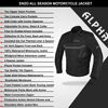 Picture of ALPHA CYCLE GEAR MOTORCYCLE ALL SEASON JACKET (BLACK, MEDIUM)