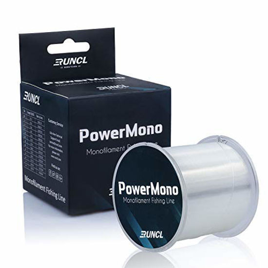 GetUSCart- RUNCL PowerMono Fishing Line, Monofilament Fishing Line -  Ultimate Strength, Shock Absorber, Suspend in Water, Knot Friendly - Mono  Fishing Line (Clear, 25LB(11.3kgs), 300yds)