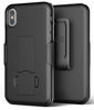 Picture of Encased DuraClip Belt Case for Apple iPhone Xs Max (2018) - Ultra Slim Grip Cover w/Holster Clip (Black)