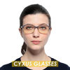 Picture of Cyxus Square Eyeglasses Frame for Women Men Blue Light Glasses Ultralight Computer Gaming Eyeglasses, Relieve Digital Headache Eye Strain