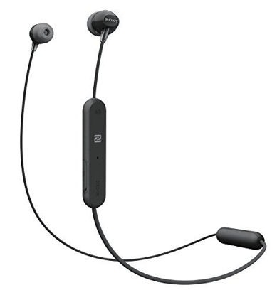Picture of Sony WI-C300 Wireless In-Ear Headphones, Black (WIC300/B)