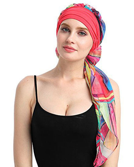 GetUSCart- FocusCare Soft Pre-Tied Cancer Scarves Long Headwraps ...