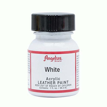 Picture of Angelus Acrylic Leather Paint, White, 1 oz