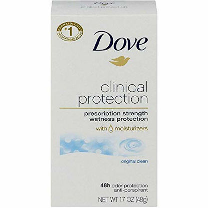 Picture of Dove Clinical Protection Antiperspirant Deodorant, Original Clean, 1.7 Oz, Pack of 3
