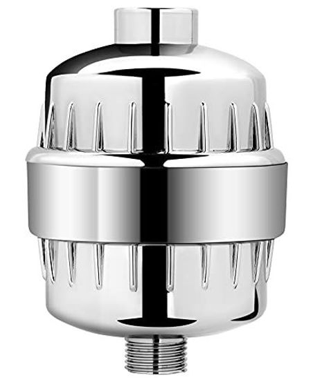 Picture of AquaBliss Multi-Stage Shower Filter w/ Replaceable Cartridge - Transform Itching, Eczema & Acne into Glowing Hair, Nails and Skin Fast. Chrome SF220