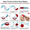 Picture of 4 Sizes Pompom Pom-pom Maker for Fluff Ball Weaver Needle Craft DIY Wool Knitting Craft Tool Set Decoration by Knewmart