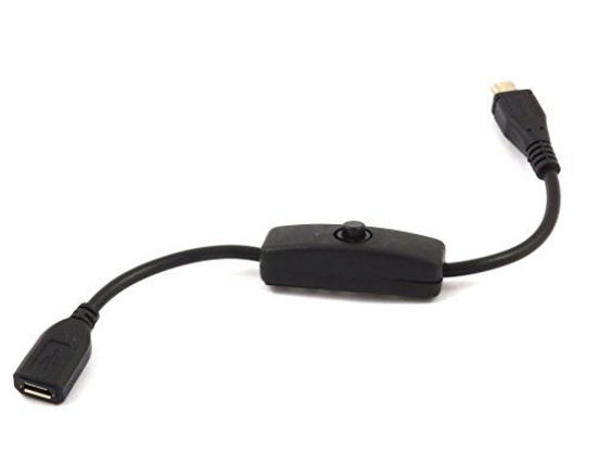 Picture of LoveRPi MicroUSB Push On Off Power Switch Cable for Raspberry Pi (Female to Male)