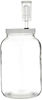 Picture of FastRack - One Gal Wide Mouth Jar with Lid and Airlock, Large Glass Jar with Fermentation Lid, 1 Gallon Glass Jar with Lid and Econolock Airlock, One Gallon Jar with Fermentation Airlock