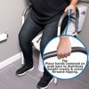 Picture of Vaunn Deluxe Bathroom Safety Toilet Rail - Adjustable Toilet Safety Frame - Medical Handrail Assist Grab bar Handle, Gray