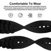 Picture of 24mm Men's Black Silicone Rubber Watch Straps Bands Waterproof for Fossil Watch Replacement