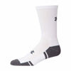 Picture of Under Armour Adult Resistor 3.0 Crew Socks , White/Graphite (6-Pairs) , Large