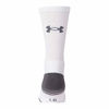 Picture of Under Armour Adult Resistor 3.0 Crew Socks , White/Graphite (6-Pairs) , Large