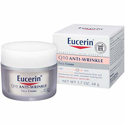 Picture of Eucerin Q10 Anti-Wrinkle Face Cream - Fragrance Free, Moisturizes for Softer Smoother Skin - 1.7 Ounce (Pack of 1)
