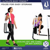 Picture of Ultimate Body Press Dip Bar Fitness Station, White/Black