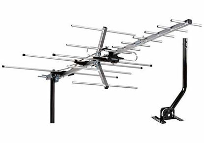 Picture of [Newest 2020] Five Star TV Antenna Indoor/Outdoor Yagi Satellite HD Antenna with up to 200 Mile Range - Attic or Roof Mount TV Antenna, Long Range Digital OTA Antenna for 4K 1080P with Mounting Pole