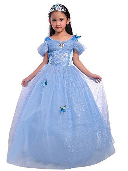 Amazon.com: Tacobear 9pcs Princess Cinderella Costume for Girls Light Up Princess  Dress with Accessories Birthday Christmas Halloween Girl Dress up :  Clothing, Shoes & Jewelry