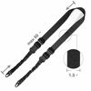 Picture of CVLIFE Two Points Sling with Length Adjuster Traditional Sling with Metal Hook for Outdoors Black